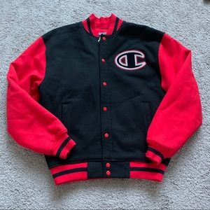 champion men's city classic letterman jacket